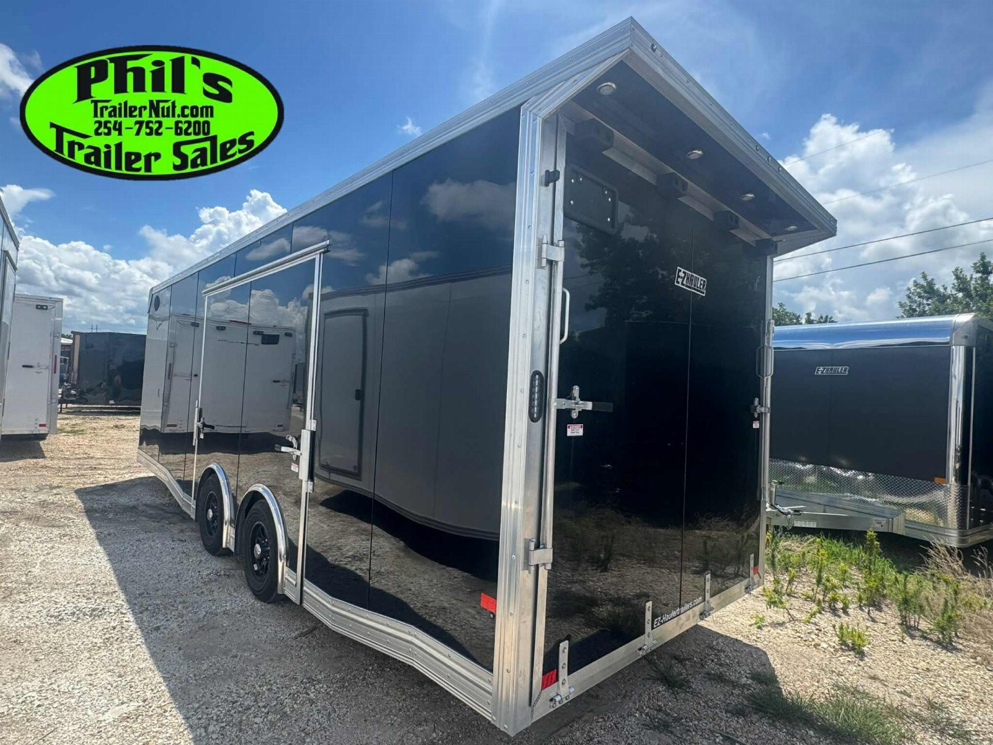 New E-Z Hauler 24' ALL ALUMINUM CAR HAULER LARGE ESCAPE DOOR FINISHED OUT Car / Racing Trailer