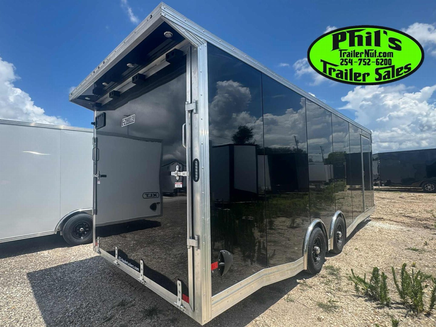 New E-Z Hauler 24' ALL ALUMINUM CAR HAULER LARGE ESCAPE DOOR FINISHED OUT Car / Racing Trailer