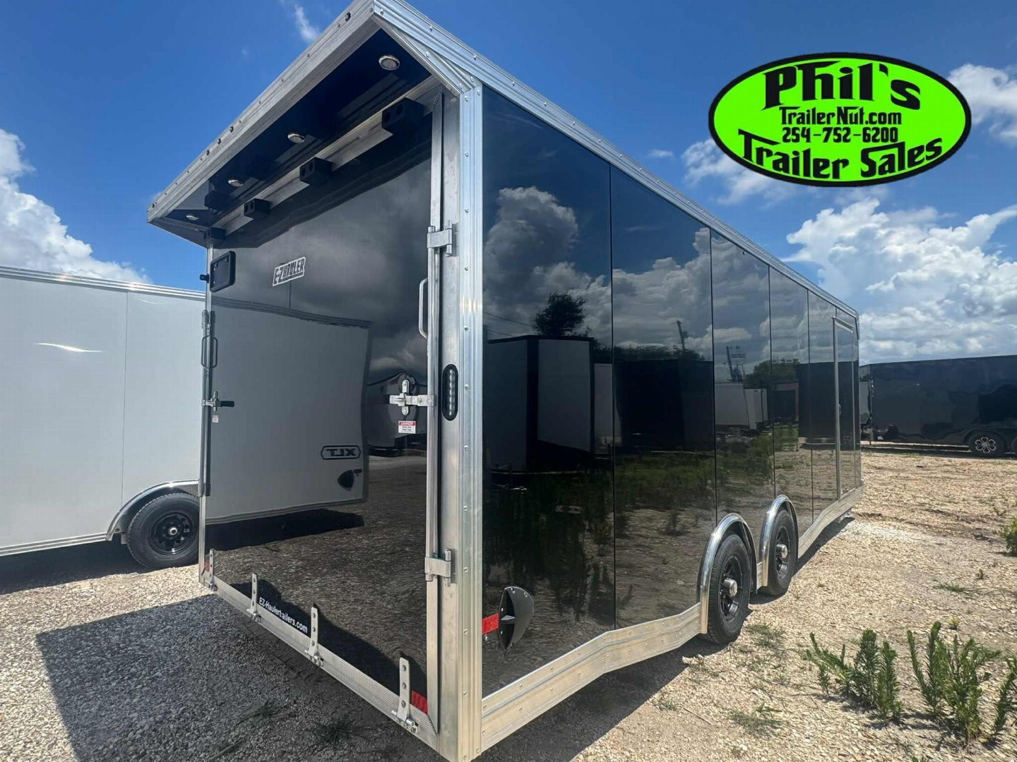 New E-Z Hauler 24' ALL ALUMINUM CAR HAULER LARGE ESCAPE DOOR FINISHED OUT Car / Racing Trailer