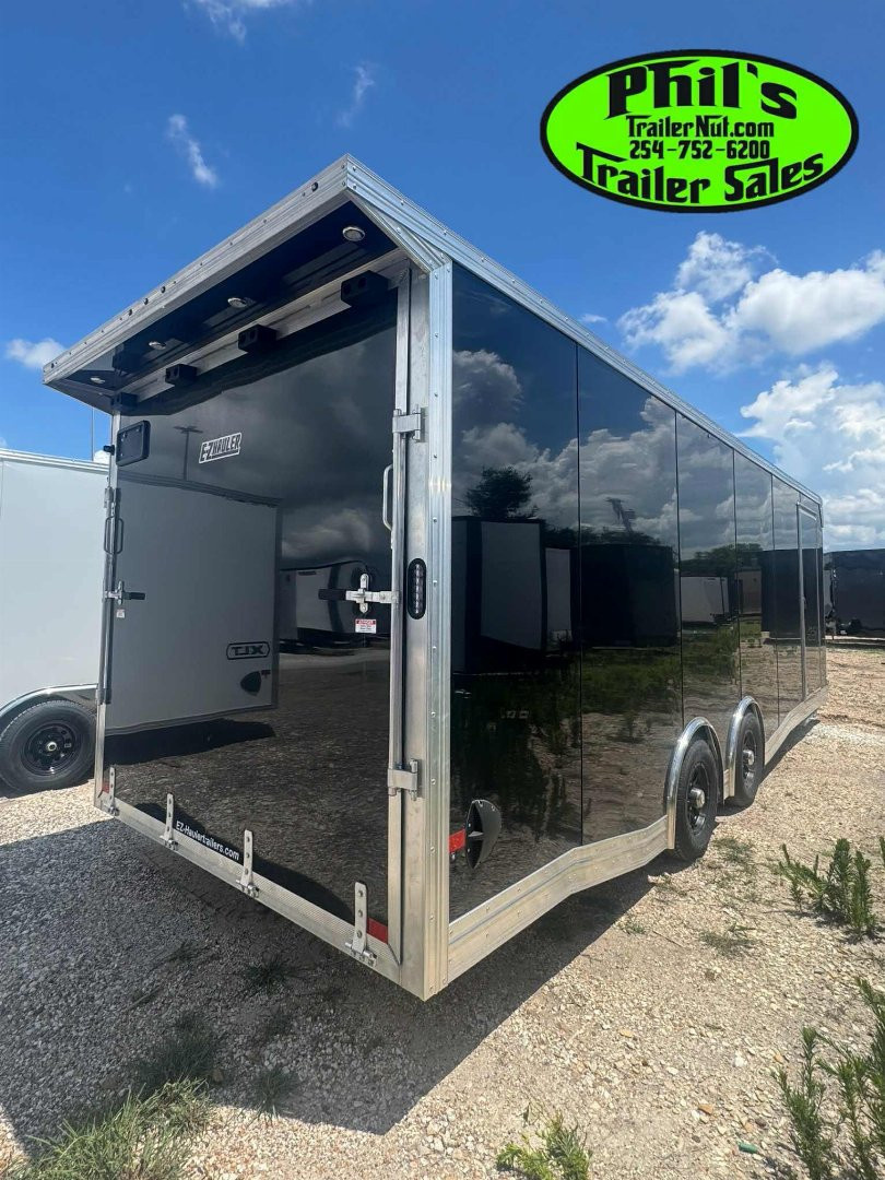 New E-Z Hauler 24' ALL ALUMINUM CAR HAULER LARGE ESCAPE DOOR FINISHED OUT Car / Racing Trailer