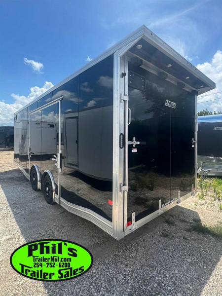 New E-Z Hauler 24' ALL ALUMINUM CAR HAULER LARGE ESCAPE DOOR FINISHED OUT Car / Racing Trailer
