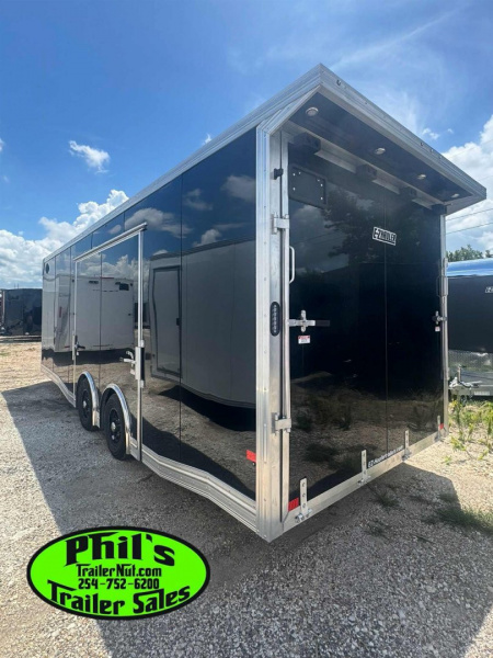 New E-Z Hauler 24' ALL ALUMINUM CAR HAULER LARGE ESCAPE DOOR FINISHED OUT Car / Racing Trailer