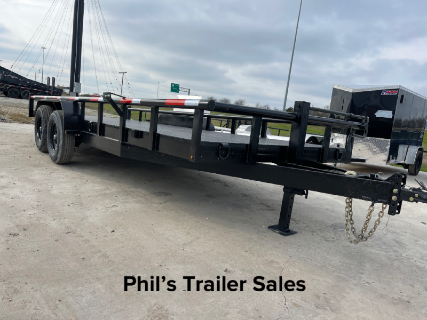 New STANLEY TRAILERS EQUIPMNT TRAILER 83X20 14K UTILITY Trailer STEEL FLOOR SLIDE IN RAMPS PIPETOP