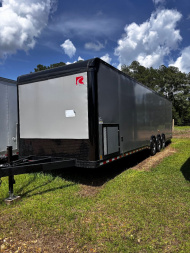 New 2025 RC Trailers 32' RACE TRAILER -TRIPLE AXLE-16  CENTERS ALL AROUND-BASE AND OVER HEAD CABINETS-87  INTERIOR HEIGHT-BLACKOUT TRIM... MUCH MORE Car / Racing Trailer