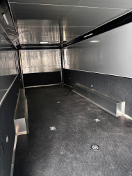 New 2025 RC Trailers 32' RACE TRAILER -TRIPLE AXLE-16" CENTERS ALL AROUND-BASE AND OVER HEAD CABINETS-87" INTERIOR HEIGHT-BLACKOUT TRIM... MUCH MORE Car / Racing Trailer