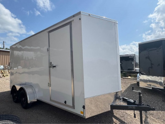 Used 2025 Continental Cargo USED 7X16 ENCLOSED TRAILER TWO SIDE DOORS, 1 EACH SIDE Cargo / Enclosed Trailer