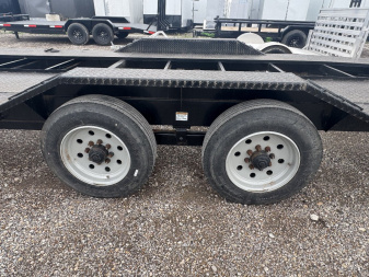 Used 2021 Texas Pride Trailers 102X40 OPEN CAR HAULER 18K GOOSENECK TRAILER Equipment Trailer