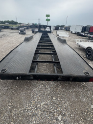 Used 2021 Texas Pride Trailers 102X40 OPEN CAR HAULER 18K GOOSENECK TRAILER Equipment Trailer