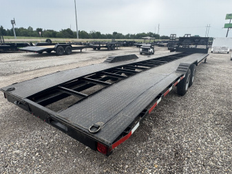Used 2021 Texas Pride Trailers 102X40 OPEN CAR HAULER 18K GOOSENECK TRAILER Equipment Trailer