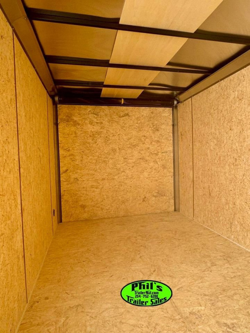 New Pace American 7X16 Cargo / Enclosed Trailer .080 SCREWLESS EXTERIOR GREAT FOR GRAPHICS! REAR WING!!