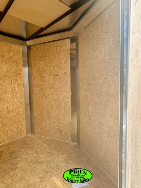 New Pace American 7X16 Cargo / Enclosed Trailer .080 SCREWLESS EXTERIOR GREAT FOR GRAPHICS! REAR WING!!