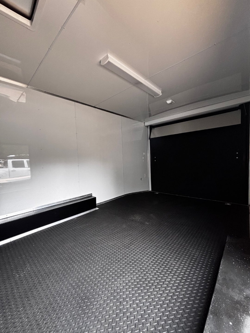 New 2025 Anvil 28' BATHROOM RACE TRAILER -.080 POLYCORE EXTERIOR-7' INTERIOR HEIGHT-BLACKOUT TRIM-ESCAPE DOOR-INSULATED CEILING Car / Racing Trailer