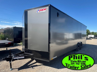 New Pace American 8.5X20 Cargo / Enclosed Trailer REAR WING & UPGRADED .080 SCREWLESS EXTERIOR