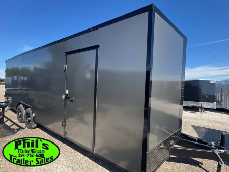 New Pace American 8.5X20 Enclosed Trailer REAR WING & UPGRADED .080 SCREWLESS EXTERIOR Cargo / Enclosed Trailer