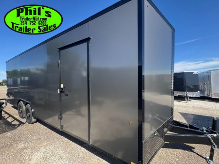 New Pace American 8.5X20 Enclosed Trailer REAR WING & UPGRADED .080 SCREWLESS EXTERIOR Cargo / Enclosed Trailer
