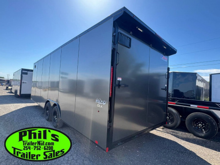 New Pace American 8.5X20 Enclosed Trailer REAR WING & UPGRADED .080 SCREWLESS EXTERIOR Cargo / Enclosed Trailer
