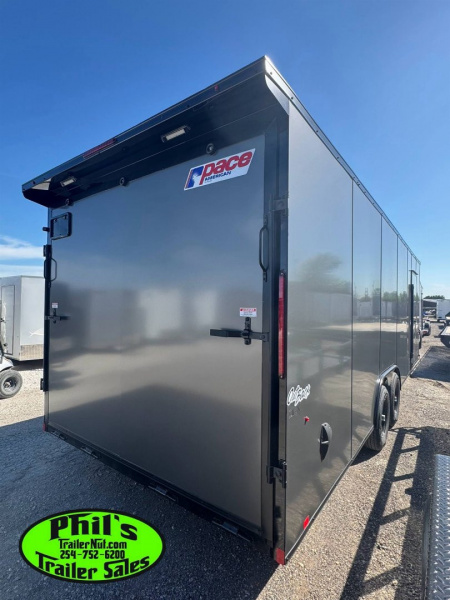 New Pace American 8.5X20 Enclosed Trailer REAR WING & UPGRADED .080 SCREWLESS EXTERIOR Cargo / Enclosed Trailer