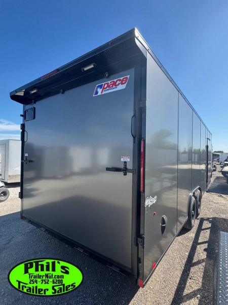 New Pace American 8.5X20 Enclosed Trailer REAR WING & UPGRADED .080 SCREWLESS EXTERIOR Cargo / Enclosed Trailer
