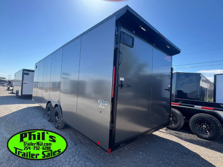New Pace American 8.5X20 Enclosed Trailer REAR WING & UPGRADED .080 SCREWLESS EXTERIOR Cargo / Enclosed Trailer