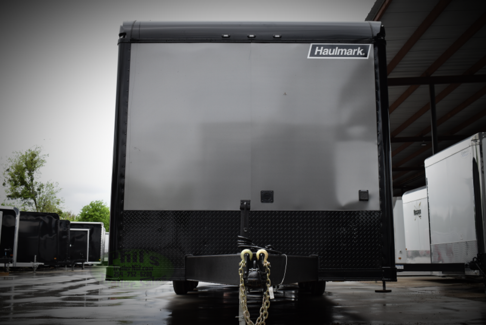New HAULMARK NEW 85X32 EDGE ENCLOSED CAR RACE TRAILER ELECTRIC AWNING CARGO TRAILERS CAR HAULER Car / Racing Trailer