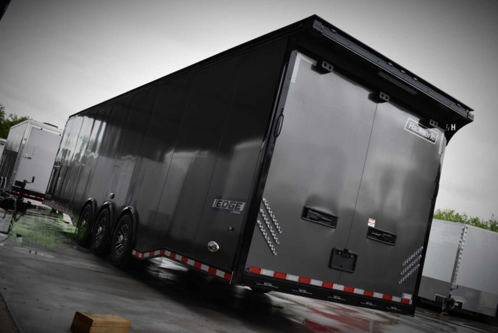 New HAULMARK NEW 85X32 EDGE ENCLOSED CAR RACE TRAILER ELECTRIC AWNING CARGO TRAILERS CAR HAULER Car / Racing Trailer