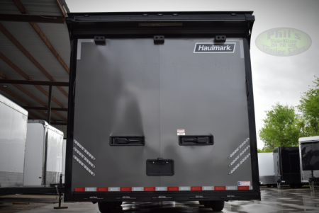 New HAULMARK NEW 85X32 EDGE ENCLOSED CAR RACE TRAILER ELECTRIC AWNING CARGO TRAILERS CAR HAULER Car / Racing Trailer