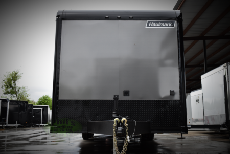 New HAULMARK NEW 85X32 EDGE ENCLOSED CAR RACE TRAILER ELECTRIC AWNING CARGO TRAILERS CAR HAULER Car / Racing Trailer