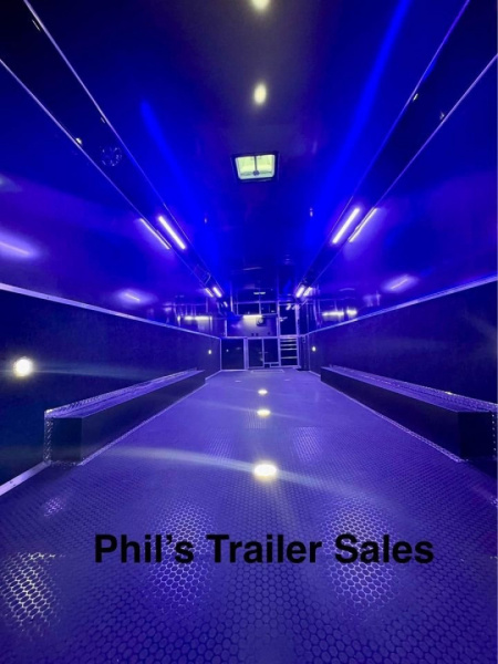 New HAULMARK NEW 85X32 EDGE ENCLOSED CAR RACE TRAILER ELECTRIC AWNING CARGO TRAILERS CAR HAULER Car / Racing Trailer