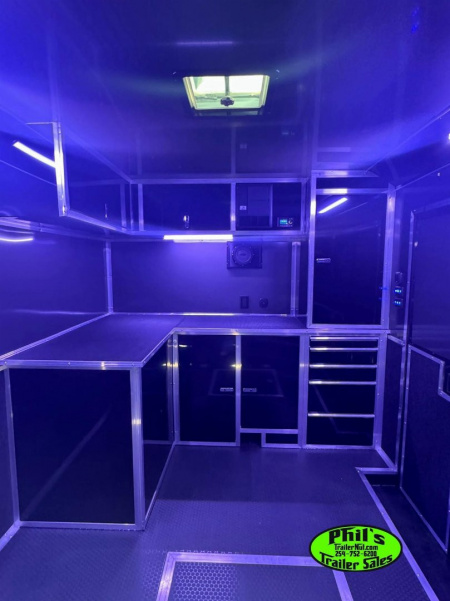 New HAULMARK NEW 85X32 EDGE ENCLOSED CAR RACE TRAILER ELECTRIC AWNING CARGO TRAILERS CAR HAULER Car / Racing Trailer