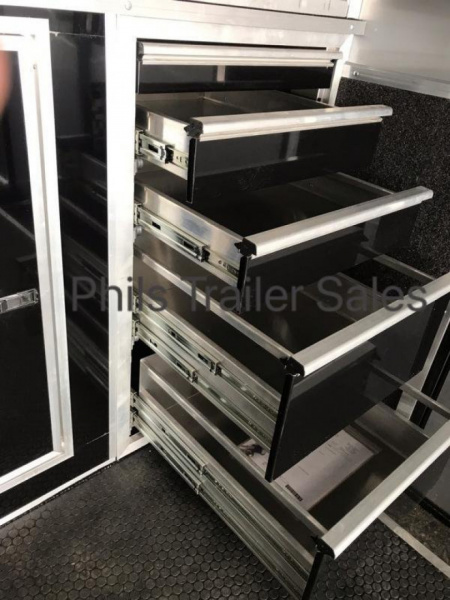 New HAULMARK NEW 85X32 EDGE ENCLOSED CAR RACE TRAILER ELECTRIC AWNING CARGO TRAILERS CAR HAULER Car / Racing Trailer