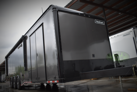 New HAULMARK NEW 85X32 EDGE ENCLOSED CAR RACE TRAILER ELECTRIC AWNING CARGO TRAILERS CAR HAULER Car / Racing Trailer