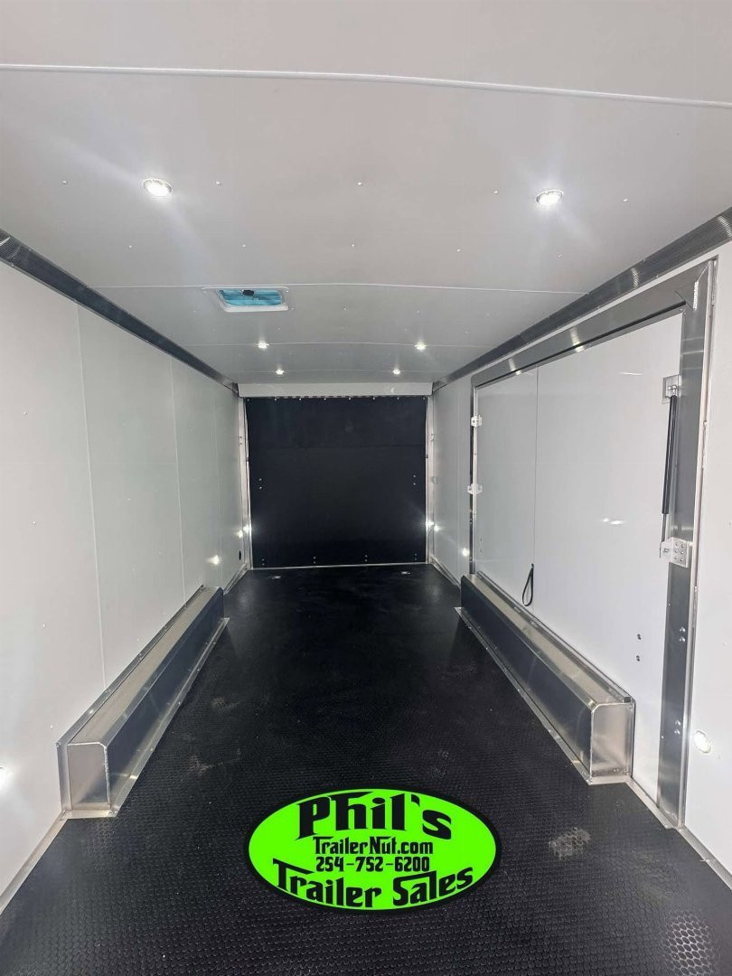 New 2026 E-Z Hauler 24' ALL ALUMINUM CAR HAULER LARGE ESCAPE DOOR FINISHED OUT Car / Racing Trailer