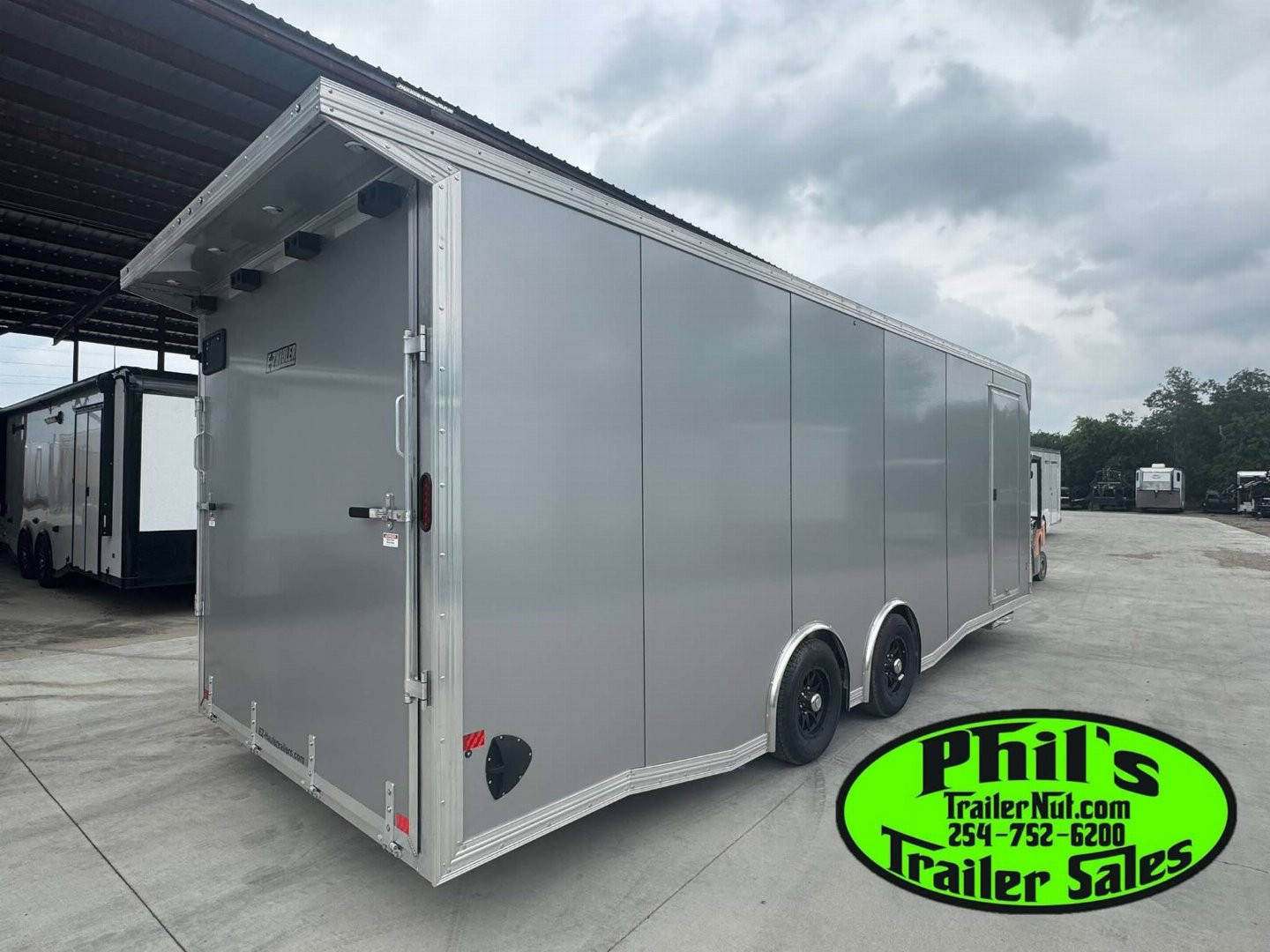 New 2026 E-Z Hauler 24' ALL ALUMINUM CAR HAULER LARGE ESCAPE DOOR FINISHED OUT Car / Racing Trailer