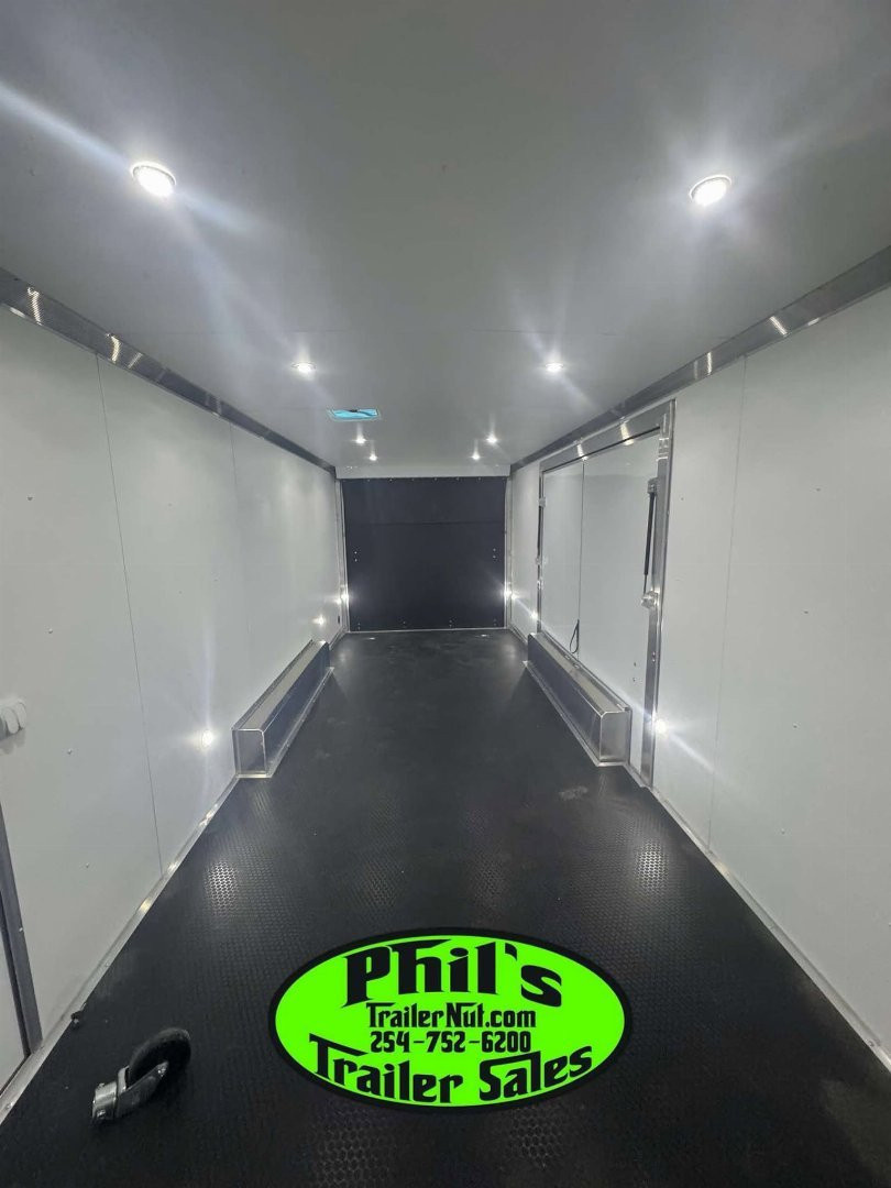New 2026 E-Z Hauler 24' ALL ALUMINUM CAR HAULER LARGE ESCAPE DOOR FINISHED OUT Car / Racing Trailer