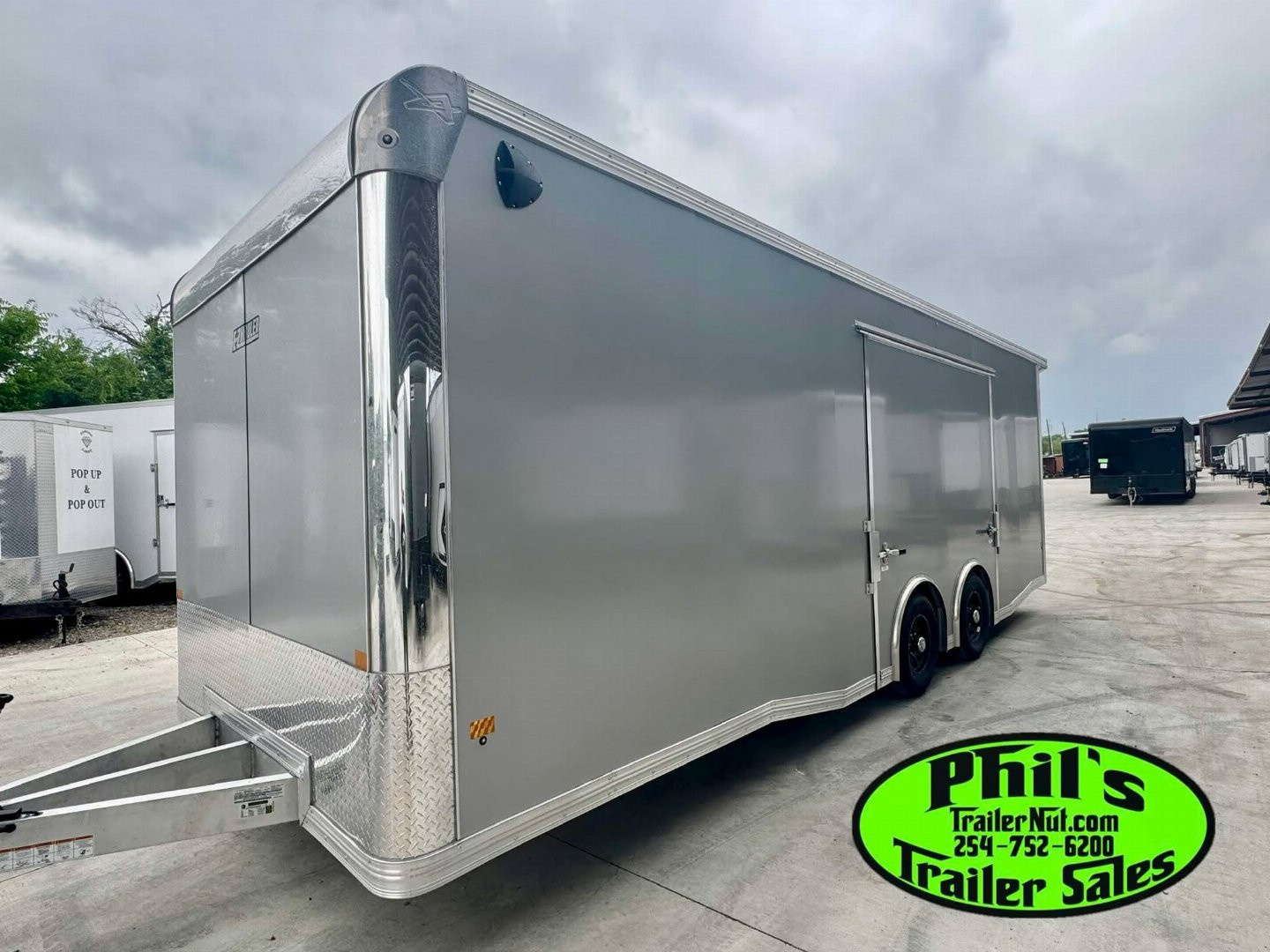 New 2026 E-Z Hauler 24' ALL ALUMINUM CAR HAULER LARGE ESCAPE DOOR FINISHED OUT Car / Racing Trailer