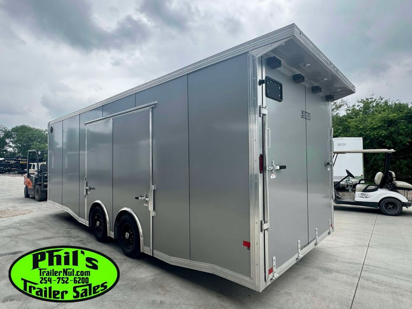 New 2026 E-Z Hauler 24' ALL ALUMINUM CAR HAULER LARGE ESCAPE DOOR FINISHED OUT Car / Racing Trailer