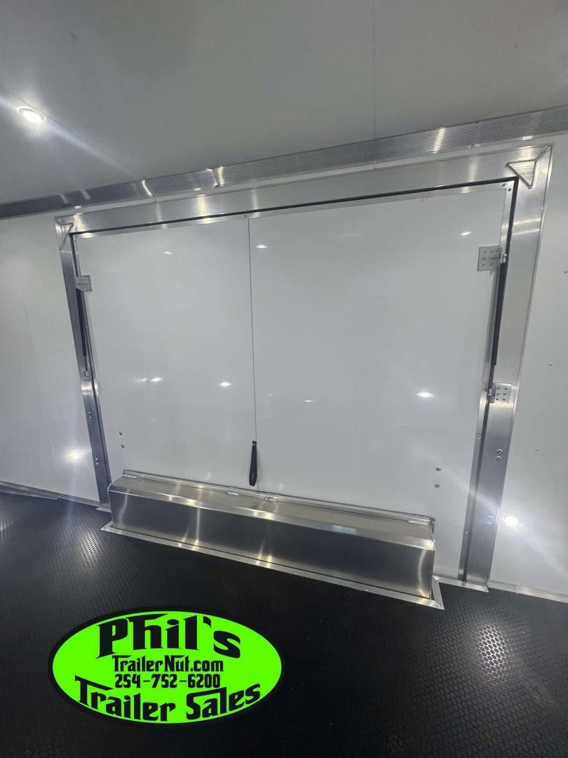 New 2026 E-Z Hauler 24' ALL ALUMINUM CAR HAULER LARGE ESCAPE DOOR FINISHED OUT Car / Racing Trailer