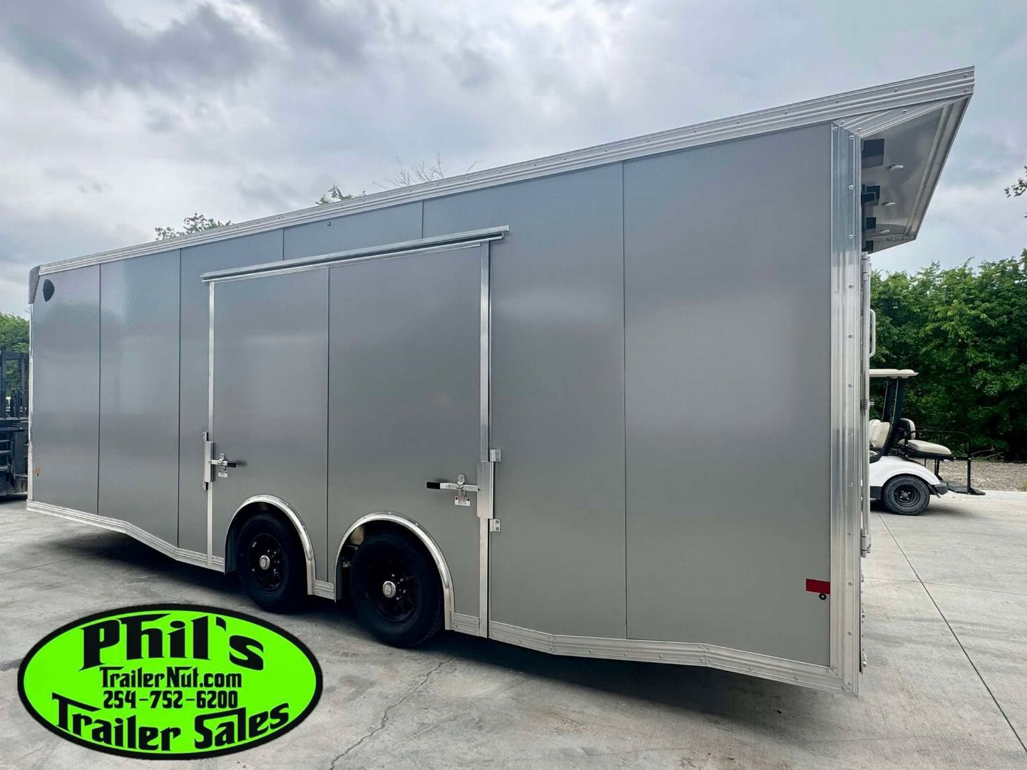 New 2026 E-Z Hauler 24' ALL ALUMINUM CAR HAULER LARGE ESCAPE DOOR FINISHED OUT Car / Racing Trailer