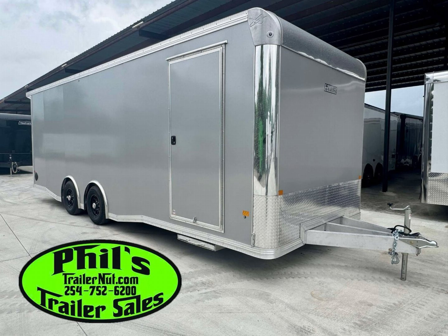 New 2026 E-Z Hauler 24' ALL ALUMINUM CAR HAULER LARGE ESCAPE DOOR FINISHED OUT Car / Racing Trailer