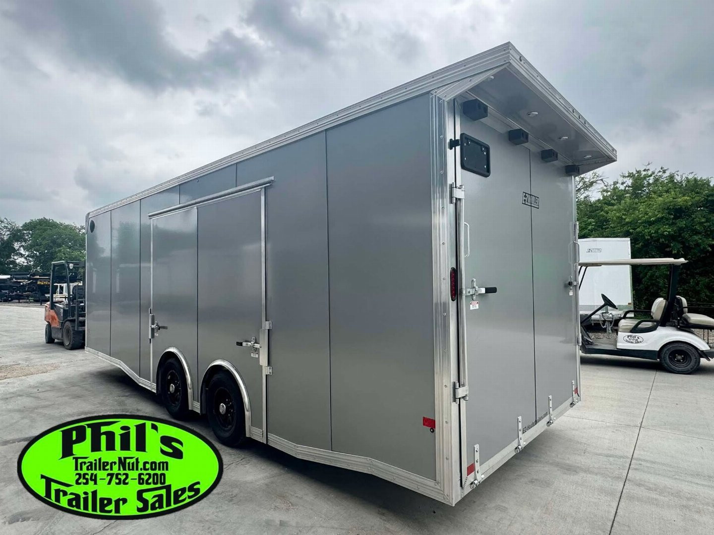 New 2026 E-Z Hauler 24' ALL ALUMINUM CAR HAULER LARGE ESCAPE DOOR FINISHED OUT Car / Racing Trailer