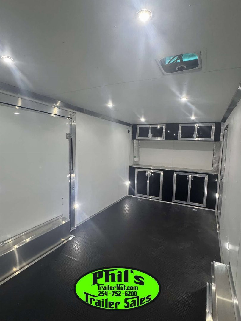 New 2026 E-Z Hauler 24' ALL ALUMINUM CAR HAULER LARGE ESCAPE DOOR FINISHED OUT Car / Racing Trailer