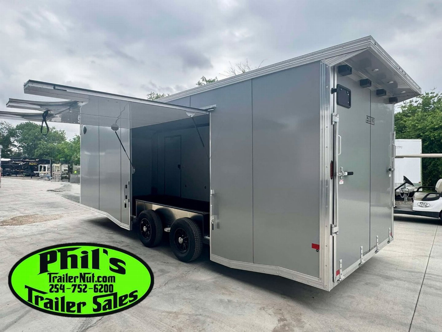 New 2026 E-Z Hauler 24' ALL ALUMINUM CAR HAULER LARGE ESCAPE DOOR FINISHED OUT Car / Racing Trailer