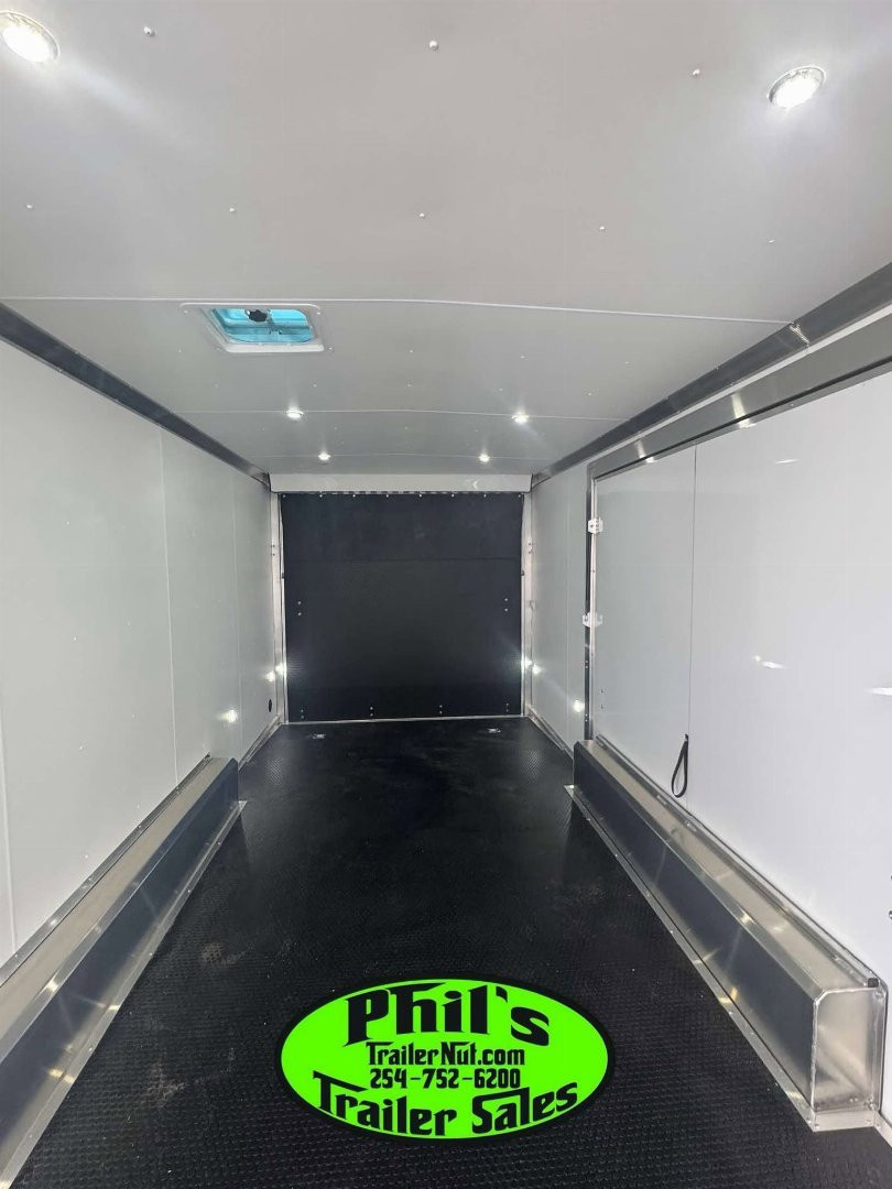New 2026 E-Z Hauler 24' ALL ALUMINUM CAR HAULER LARGE ESCAPE DOOR FINISHED OUT Car / Racing Trailer