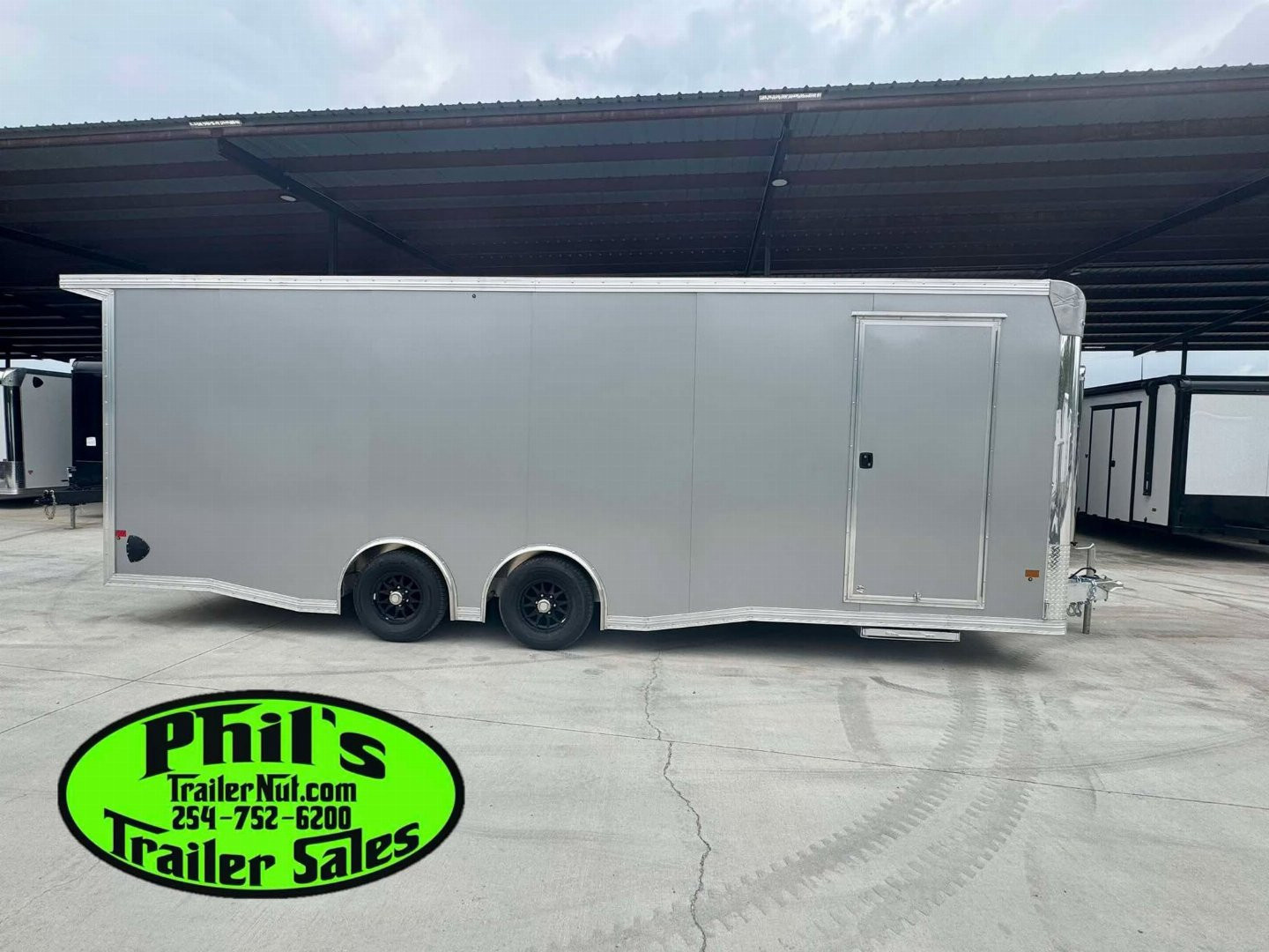 New 2026 E-Z Hauler 24' ALL ALUMINUM CAR HAULER LARGE ESCAPE DOOR FINISHED OUT Car / Racing Trailer