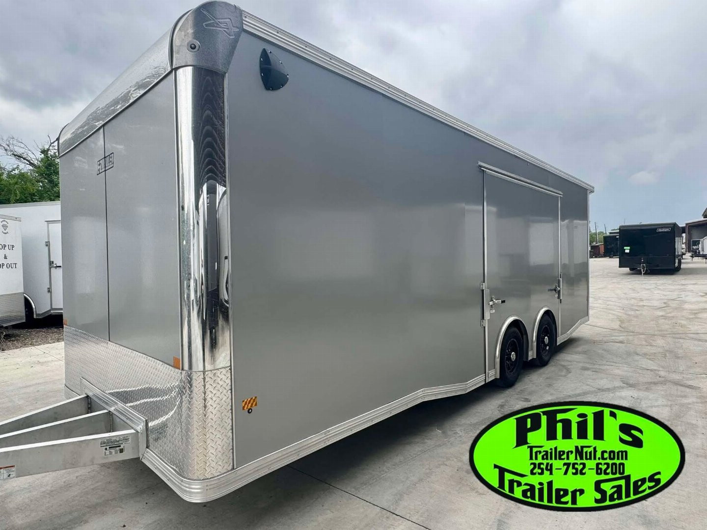 New 2026 E-Z Hauler 24' ALL ALUMINUM CAR HAULER LARGE ESCAPE DOOR FINISHED OUT Car / Racing Trailer