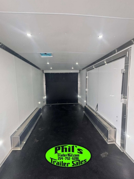 New 2026 E-Z Hauler 24' ALL ALUMINUM CAR HAULER LARGE ESCAPE DOOR FINISHED OUT Car / Racing Trailer