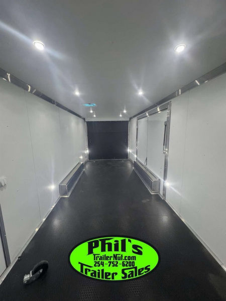 New 2026 E-Z Hauler 24' ALL ALUMINUM CAR HAULER LARGE ESCAPE DOOR FINISHED OUT Car / Racing Trailer
