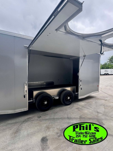 New 2026 E-Z Hauler 24' ALL ALUMINUM CAR HAULER LARGE ESCAPE DOOR FINISHED OUT Car / Racing Trailer
