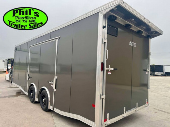 New E-Z Hauler 24' ALL ALUMINUM CAR HAULER LARGE ESCAPE DOOR FINISHED OUT Car / Racing Trailer