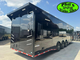 New 2025 Continental Cargo 8.5X34 RACE TRAILER Car / Racing Trailer UPGRADED TO .080 EXTERIOR / SPREAD TORSION AXLES / REAR WING & MORE!